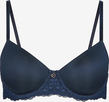 CALIDA T-shirt Bra 'Sensual Secrets' in Blue: front