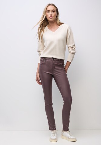 STREET ONE Slimfit Hose in Rot