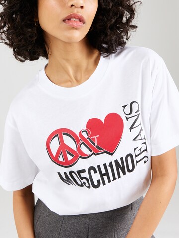 T-shirt Moschino Jeans en blanc