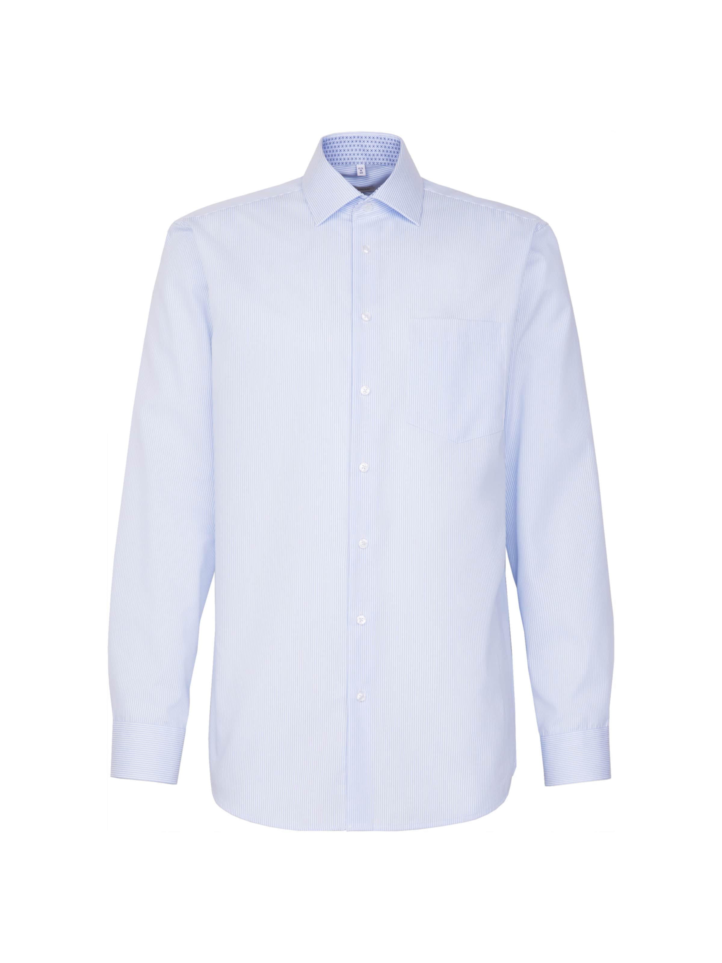 SEIDENSTICKER Regular Fit Businesshemd in Blau: Vorderseite