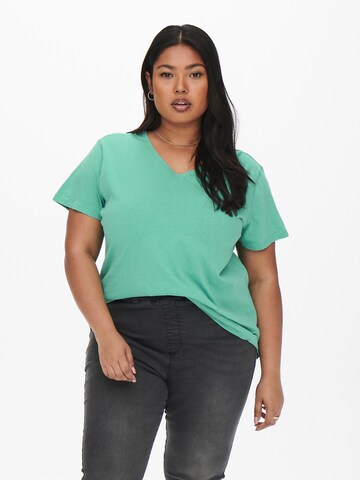 ONLY Carmakoma - Camiseta en verde: frente