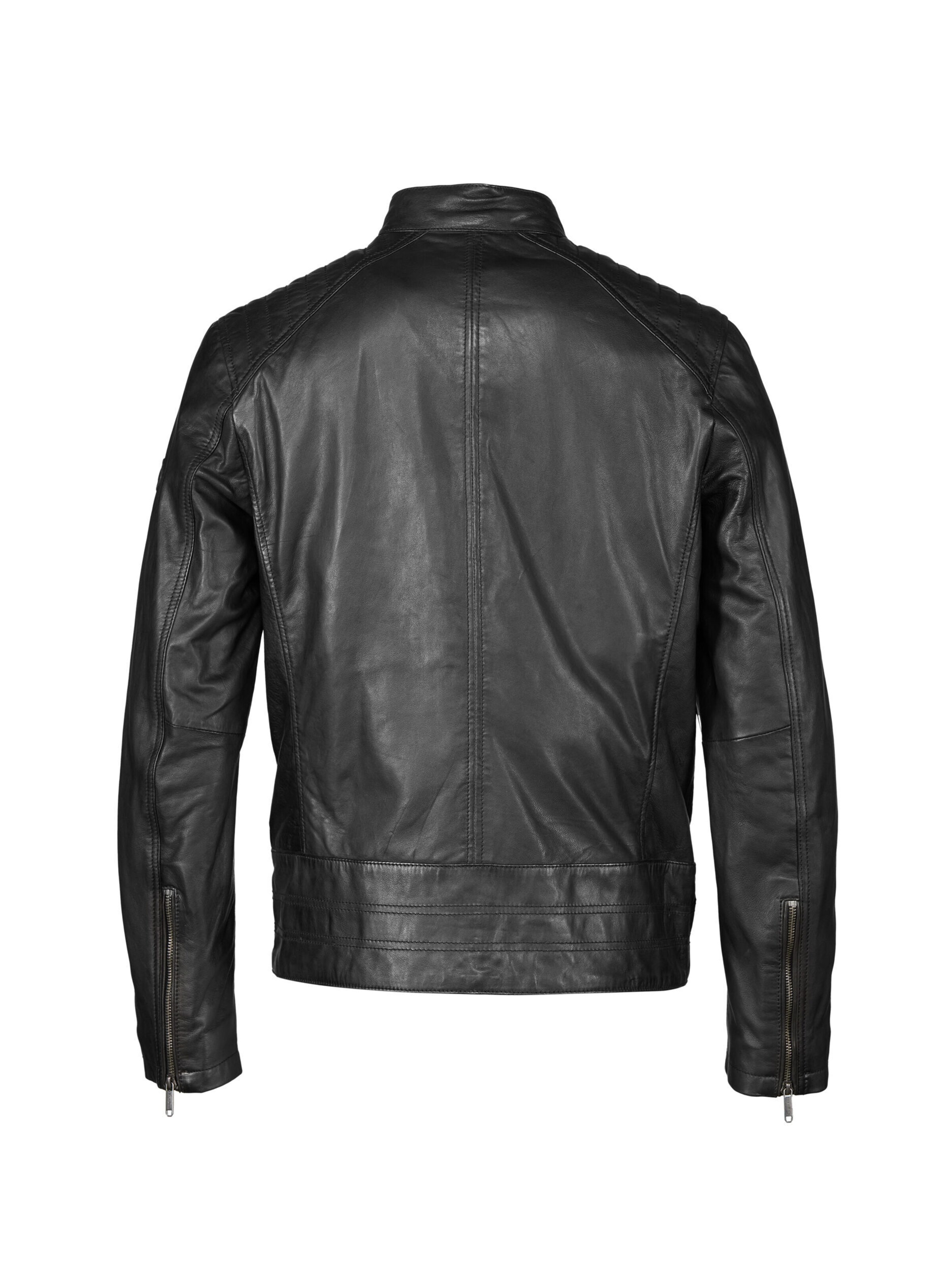 bugatti Lederjacke 'BUDomenico' in Schwarz