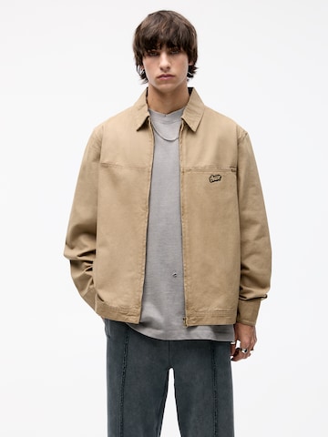 Pull&Bear Between-Season Jacket in Beige: front