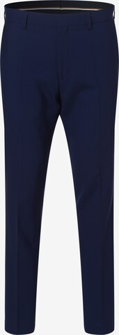 Pantaloni con piega frontale 'H-Genius' di BOSS in blu: frontale