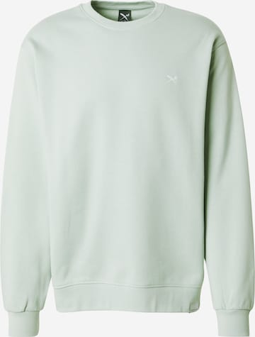 Iriedaily Sweatshirt 'Mini Flag 2' i grön: framsida