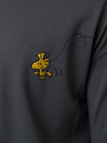 Bavarian Caps Shirt 'Peanuts: Ned mit mir' in Grey