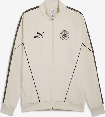 PUMA Sportjacke 'Manchester City KING Anthem' in Beige: Vorderseite