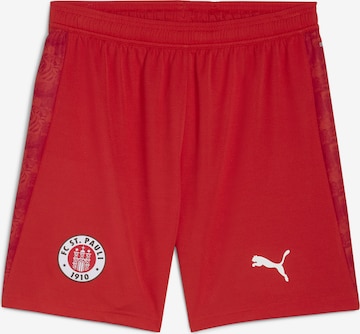 Pantalon de sport 'FC St. Pauli 25/26' PUMA en rouge : devant