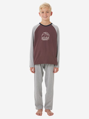 SCHIESSER Nachtkledij ' Nightwear ' in Bruin: voorkant