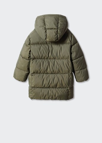 MANGO KIDS Plašč 'Amerlong' | zelena barva