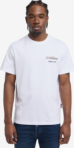 T-Shirt ' di Cosimo ' Carlo Colucci en blanc : devant