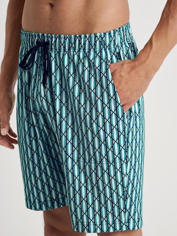 CALIDA Pyjamahose 'RMX Sleep Holiday'‌‌‌‌‌‌‌‌ in Blau