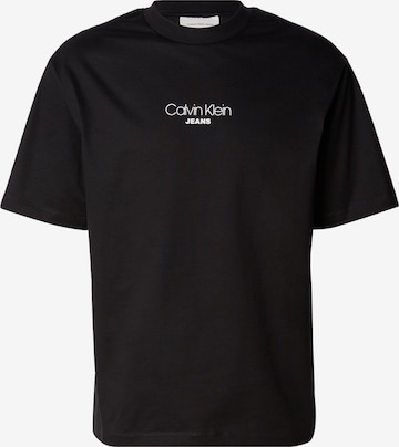 Calvin Klein Jeans Тениска в черно: отпред