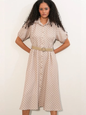 Bigdart Dress in Beige