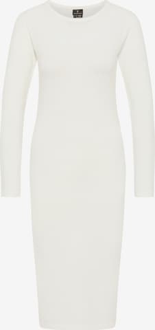 DreiMaster Klassik Knitted dress 'Wais' in White: front