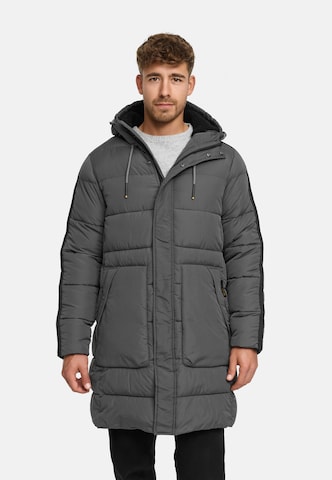 INDICODE JEANS Winter coat 'INKenter' in Grey: front