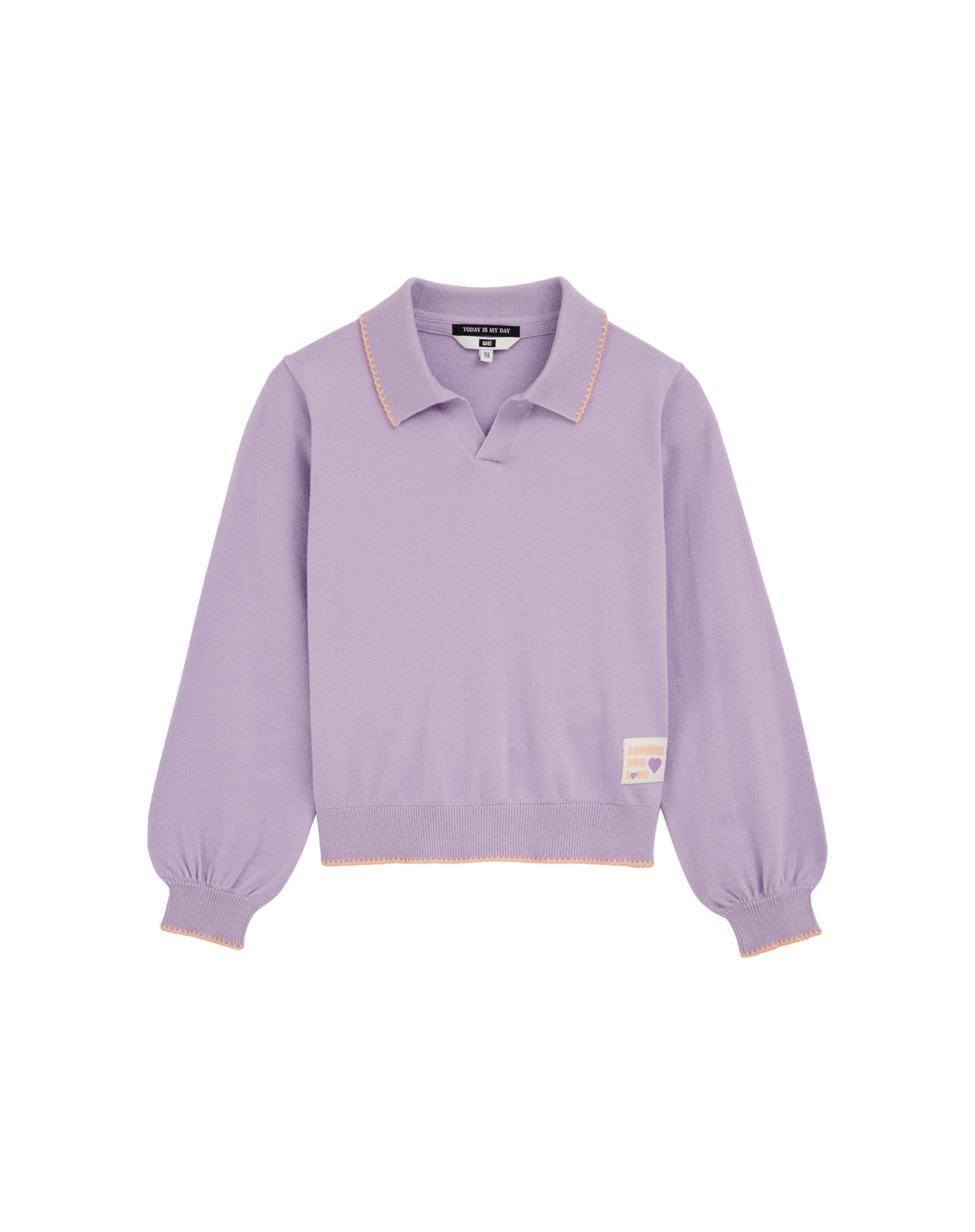 WE Fashion Trui in Lila: voorkant