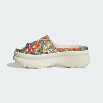 Mule 'Adifom Stan x Liberty London' ADIDAS ORIGINALS en blanc : devant
