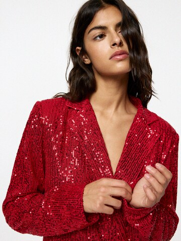 Blazer Pull&Bear en rouge