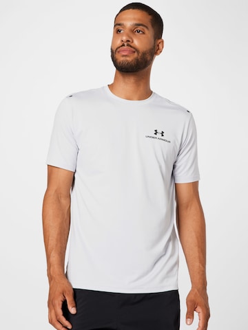 UNDER ARMOUR Functioneel shirt 'Rush Energy' in Grijs: voorkant