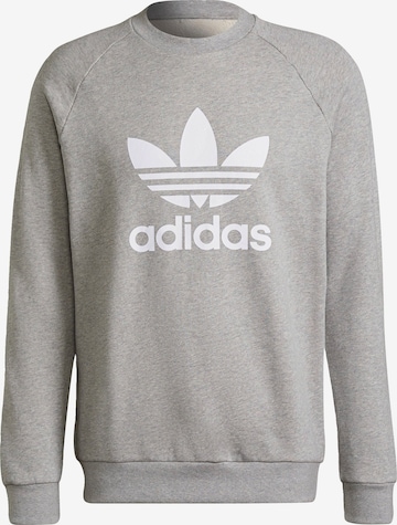 ADIDAS ORIGINALS Sweatshirt 'Adicolor Classics Trefoil' in Grijs: voorkant