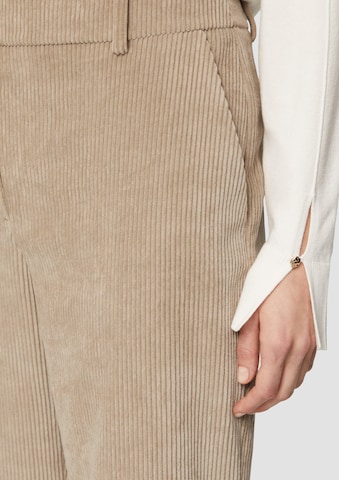 s.Oliver BLACK LABEL Wide leg Broek in Beige