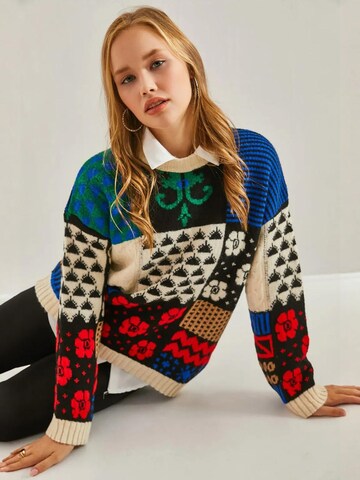 Pullover 'Pullover' di Bianco Lucci in beige: frontale
