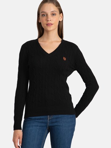 Jacey Quinn Pullover in Schwarz: Vorderseite