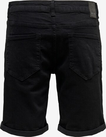 regular Jeans 'Ply' di Only & Sons in nero