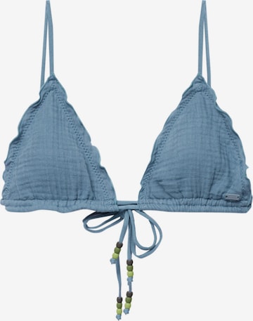 Pull&Bear Triangel Bikinioverdel i blå: forside