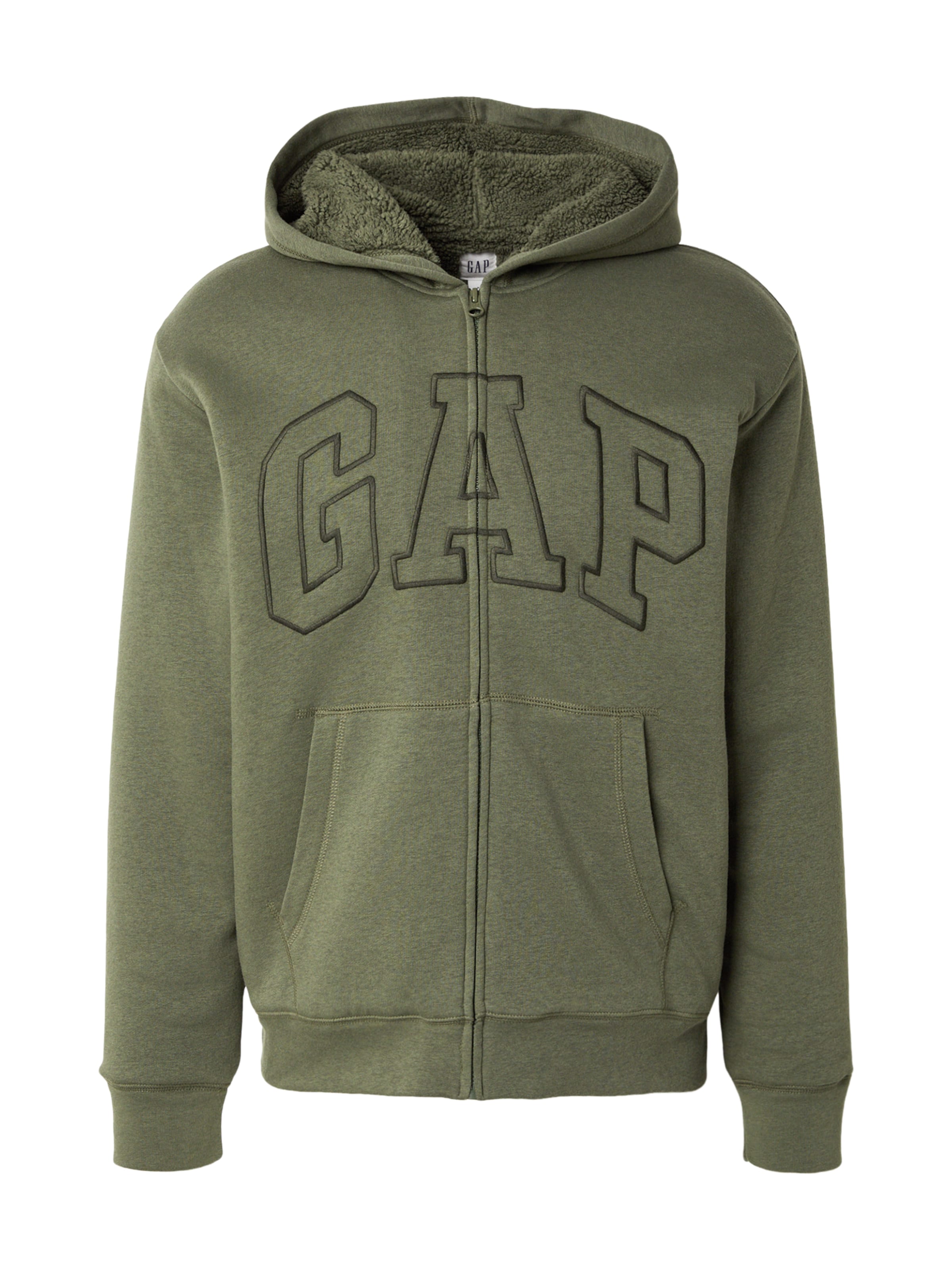GAP Sweatjacke in Grün: Vorderseite