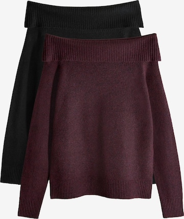 raudona The Set Megztinis: priekis