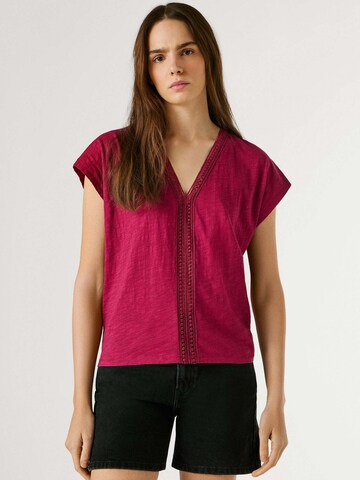 Pepe Jeans T-Shirt 'Mila' in Rot: Vorderseite