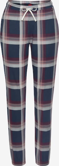 s.Oliver Pajama Pants in marine blue / Dusky pink / Bordeaux / White, Item view