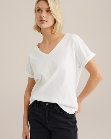 WE Fashion Футболка в Белый: спереди