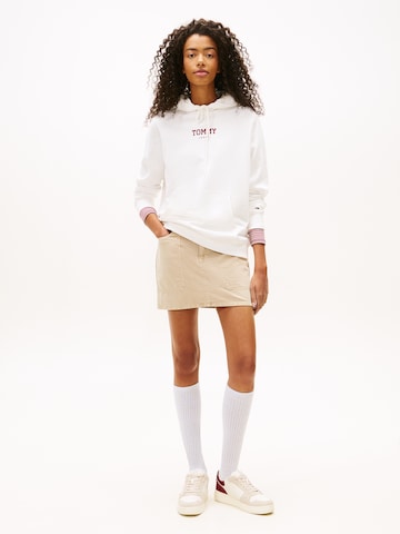 Tommy Jeans Sweatshirt 'ESS' in Weiß