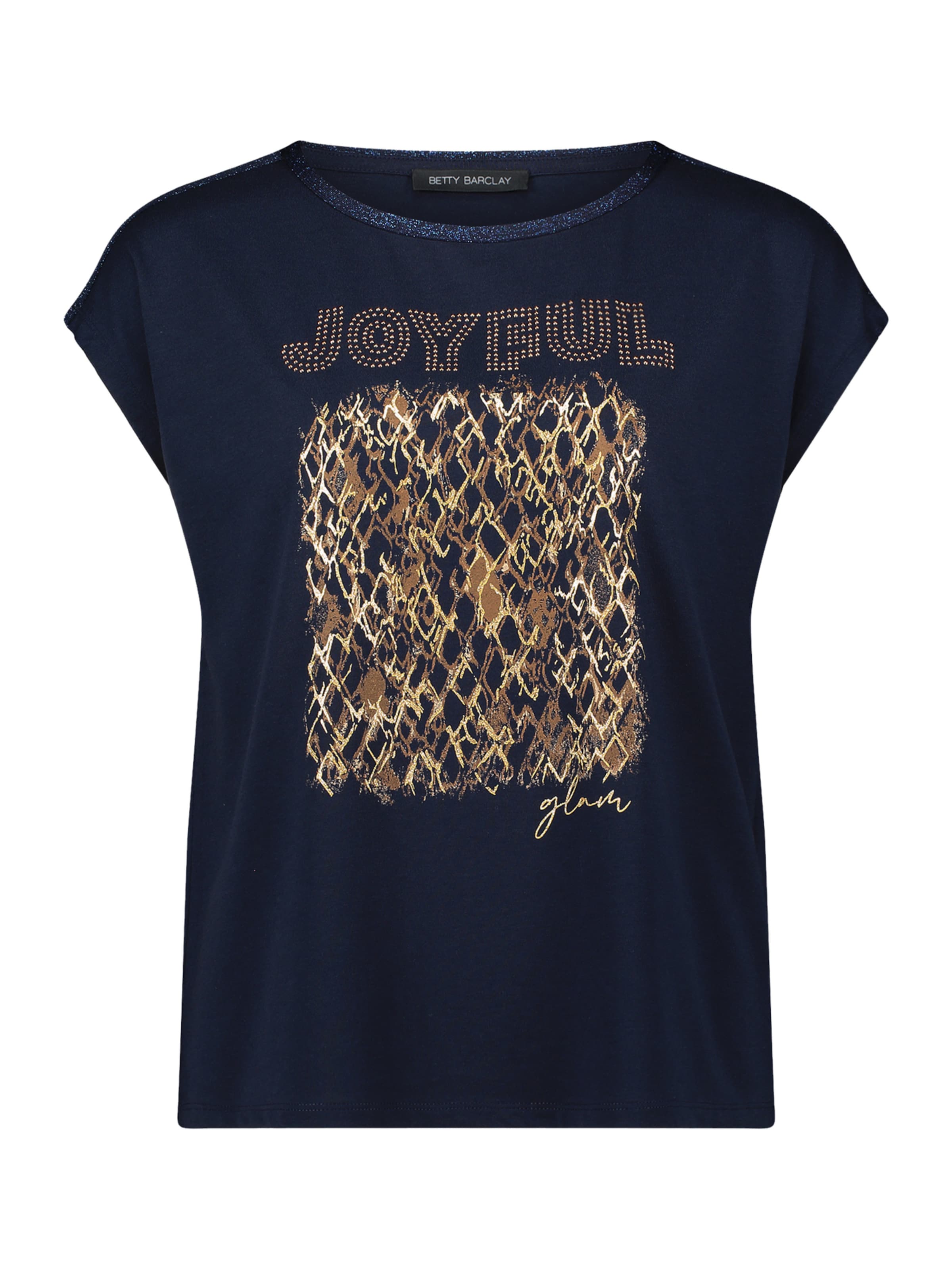 Betty Barclay Blusenshirt mit U-Boot-Ausschnitt in Blau: Vorderseite