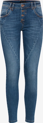 PULZ Jeans Skinny Jeans 'PZANNA' in Blauw: voorkant