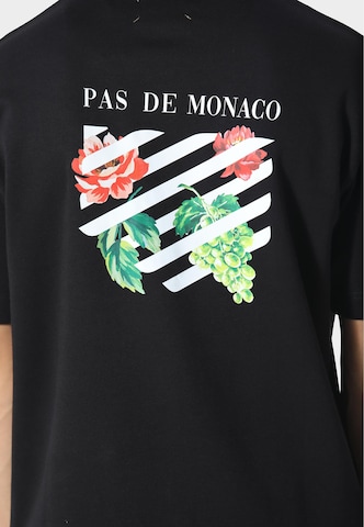 Maglietta 'Floral Line' di Pas De Monaco in nero