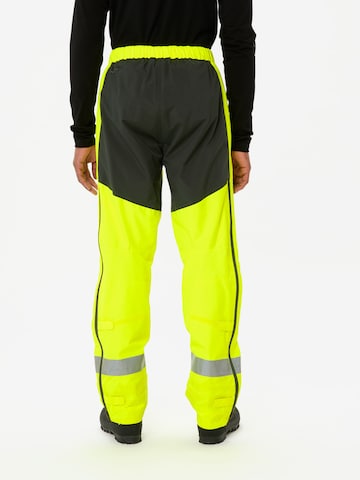 VAUDE Regular Outdoorbroek 'Luminum Rain' in Geel