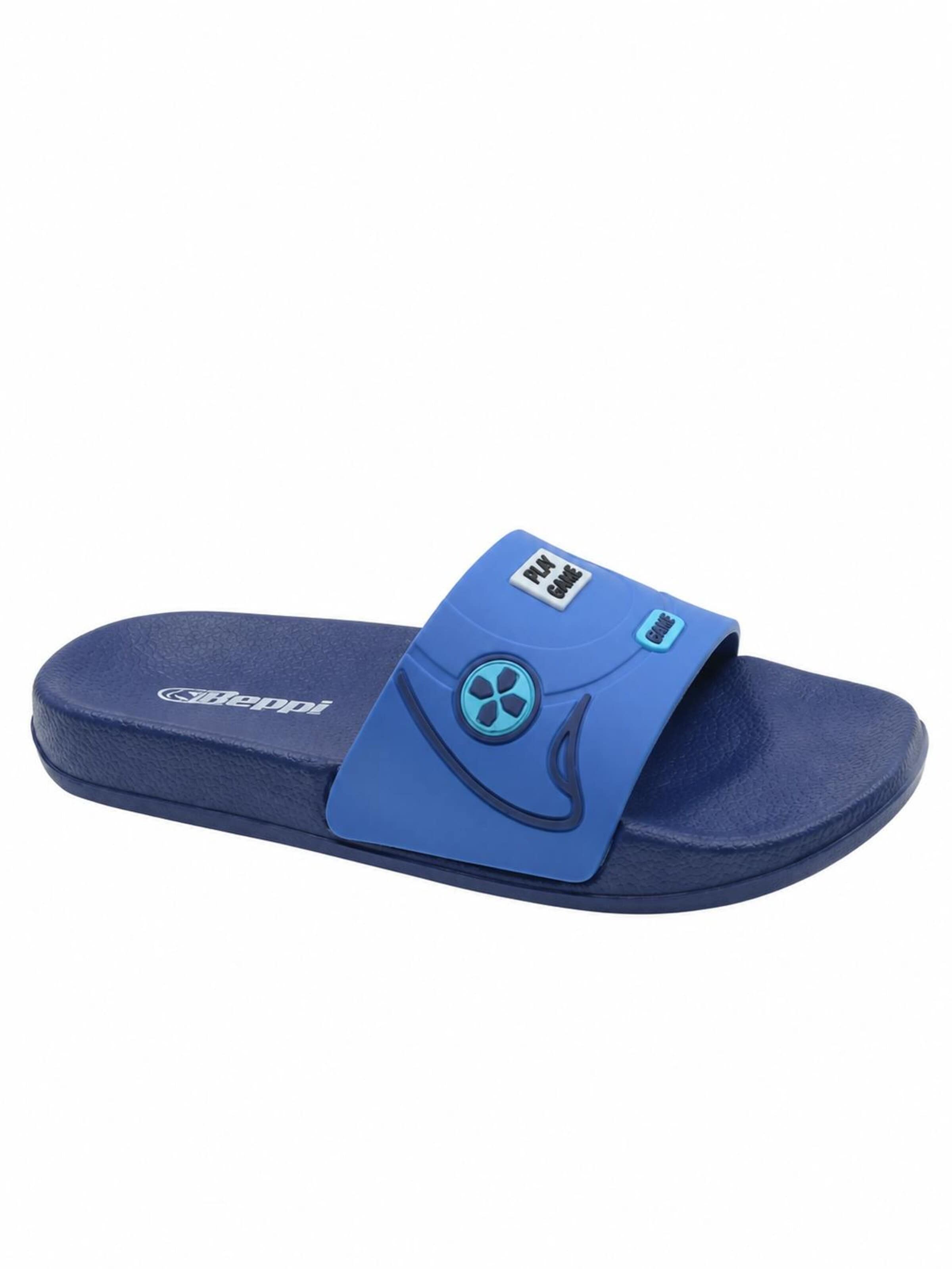 Beppi - Zapatillas de casa en azul: frente