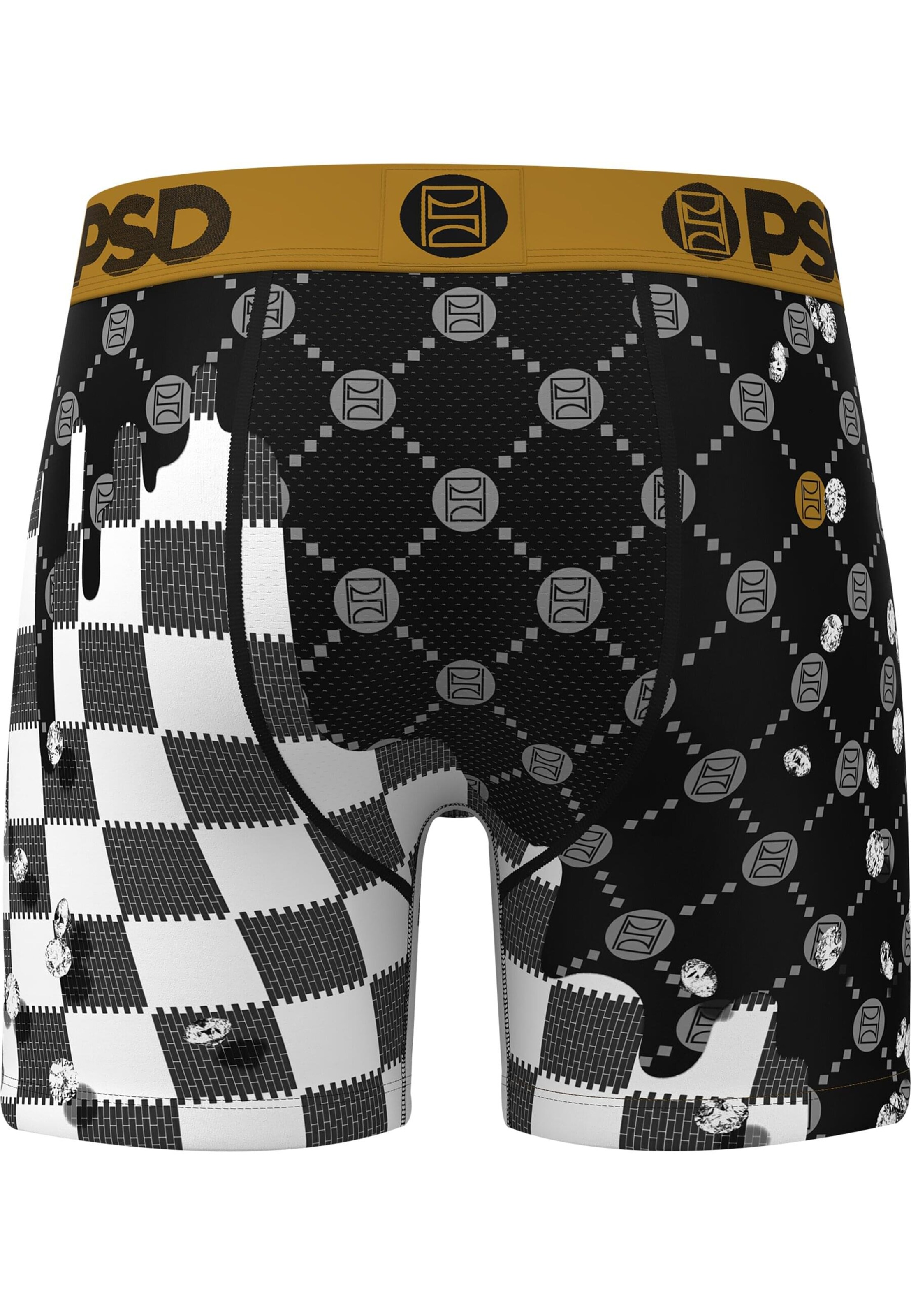 PSD Boksershorts 'Check Drip' i blandingsfarvet