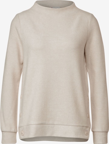 STREET ONE Sweatshirt in Beige: front