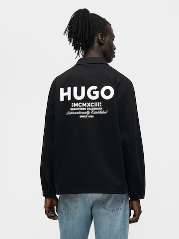 HUGO Prehodna jakna 'Biyo2631' | črna barva: sprednja stran