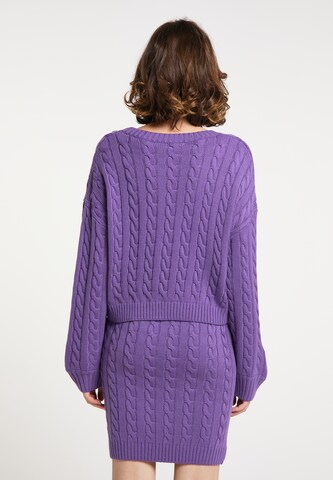 MYMO Strickpullover in Lila