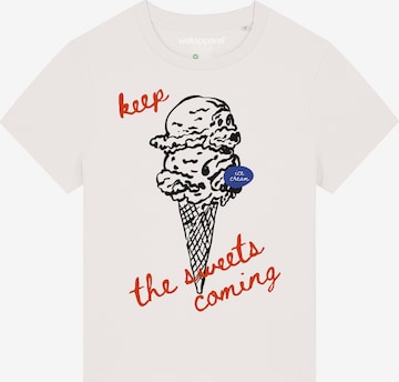 Watapparel Shirt 'Ice cream' in White: front