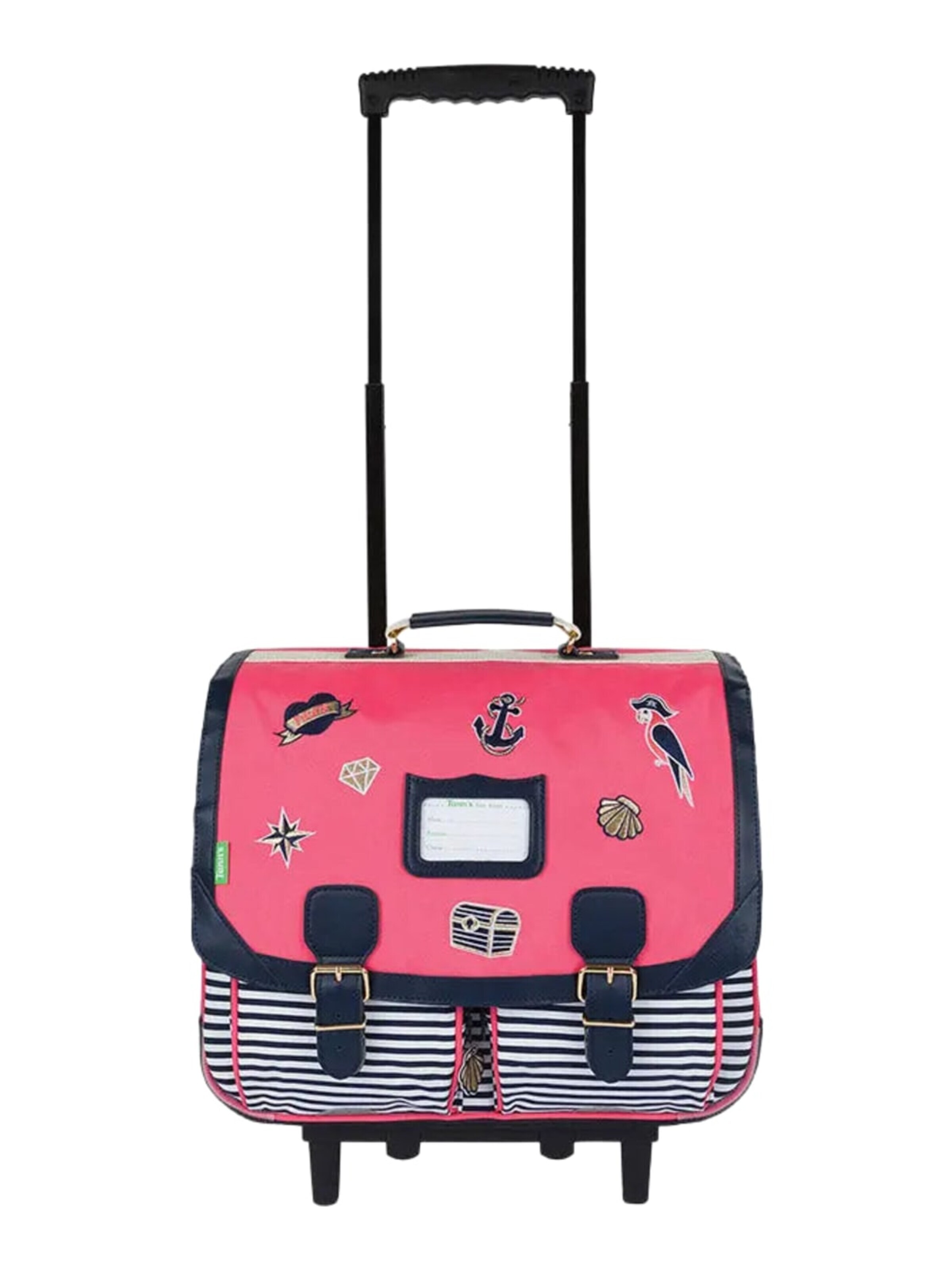 Tann's - Carrito 'TANN'S Trolley 41 Cm Les Fantaisies Enora Rose/Bleu Marine' en rosa: frente