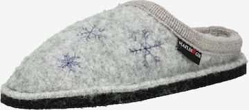 Pantoufle HAFLINGER en gris : devant