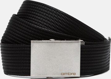 Ceinture 'A029' Ombre en noir : devant