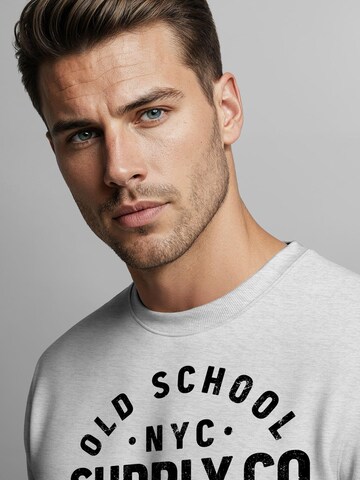 Neverless Sweatshirt 'Oldschool 3' in Grey